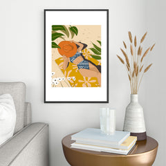 83 Oranges Bring Your Own Sunshine Metal Framed Art Print