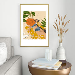83 Oranges Bring Your Own Sunshine Metal Framed Art Print