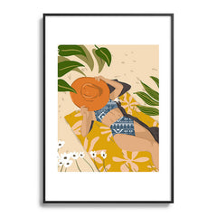 83 Oranges Bring Your Own Sunshine Metal Framed Art Print