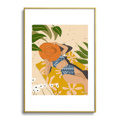 83 Oranges Bring Your Own Sunshine Metal Framed Art Print