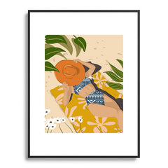 83 Oranges Bring Your Own Sunshine Metal Framed Art Print