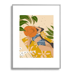 83 Oranges Bring Your Own Sunshine Metal Framed Art Print
