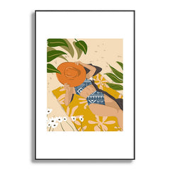 83 Oranges Bring Your Own Sunshine Metal Framed Art Print