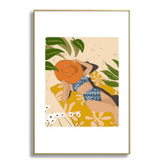 83 Oranges Bring Your Own Sunshine Metal Framed Art Print