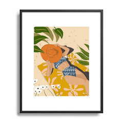 83 Oranges Bring Your Own Sunshine Metal Framed Art Print