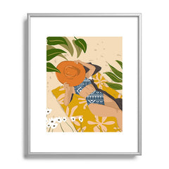 83 Oranges Bring Your Own Sunshine Metal Framed Art Print