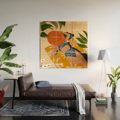 83 Oranges Bring Your Own Sunshine Wood Wall Mural