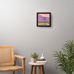 83 Oranges Cactus Sunset Framed Wall Art