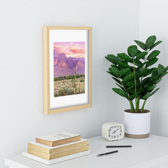 83 Oranges Cactus Sunset Recessed Framing Rectangle
