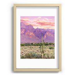 83 Oranges Cactus Sunset Recessed Framing Rectangle