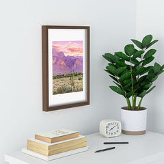 83 Oranges Cactus Sunset Recessed Framing Rectangle