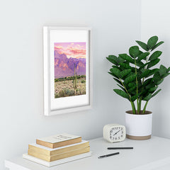83 Oranges Cactus Sunset Recessed Framing Rectangle