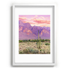 83 Oranges Cactus Sunset Recessed Framing Rectangle
