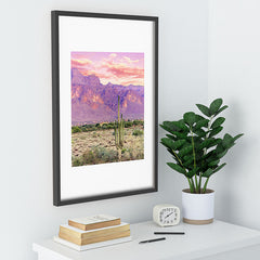 83 Oranges Cactus Sunset Recessed Framing Rectangle
