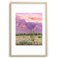 83 Oranges Cactus Sunset Recessed Framing Rectangle