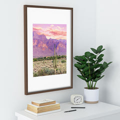 83 Oranges Cactus Sunset Recessed Framing Rectangle