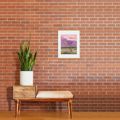 83 Oranges Cactus Sunset Art Print