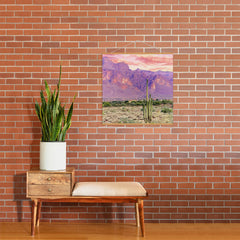83 Oranges Cactus Sunset Art Print