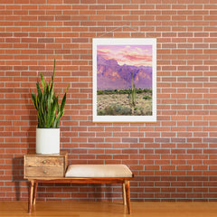 83 Oranges Cactus Sunset Art Print
