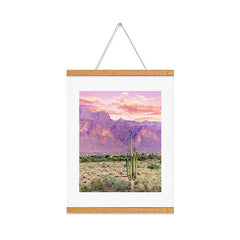 83 Oranges Cactus Sunset Art Print