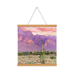 83 Oranges Cactus Sunset Art Print
