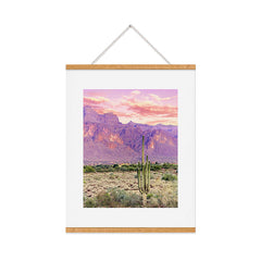 83 Oranges Cactus Sunset Art Print