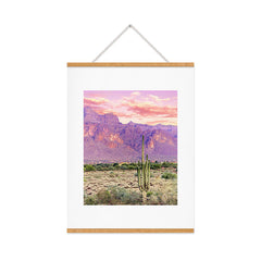83 Oranges Cactus Sunset Art Print
