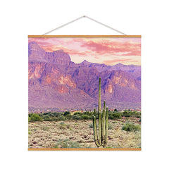 83 Oranges Cactus Sunset Art Print