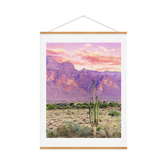 83 Oranges Cactus Sunset Art Print