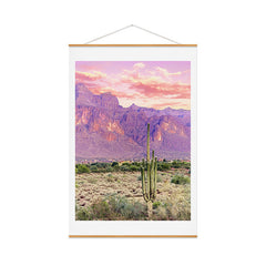 83 Oranges Cactus Sunset Art Print