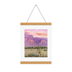 83 Oranges Cactus Sunset Art Print