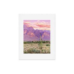 83 Oranges Cactus Sunset Art Print