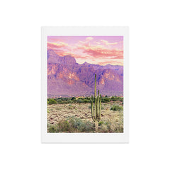 83 Oranges Cactus Sunset Art Print