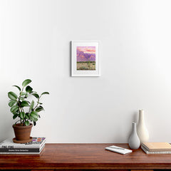 83 Oranges Cactus Sunset Framed Art Print