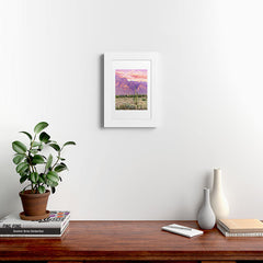 83 Oranges Cactus Sunset Framed Art Print