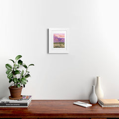 83 Oranges Cactus Sunset Framed Art Print