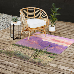 83 Oranges Cactus Sunset Outdoor Rug