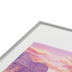 83 Oranges Cactus Sunset Metal Framed Art Print