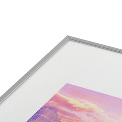 83 Oranges Cactus Sunset Metal Framed Art Print