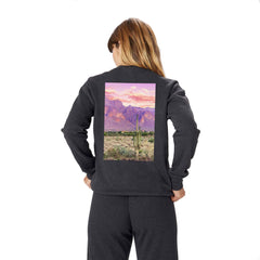 83 Oranges Cactus Sunset Crewneck Sweatshirt