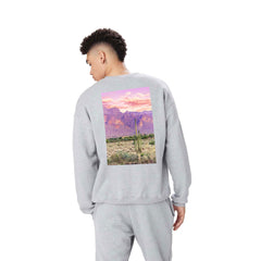 83 Oranges Cactus Sunset Crewneck Sweatshirt