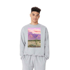 83 Oranges Cactus Sunset Crewneck Sweatshirt