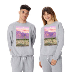 83 Oranges Cactus Sunset Crewneck Sweatshirt