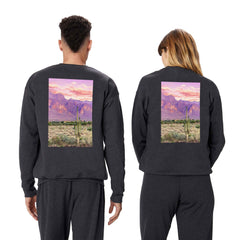 83 Oranges Cactus Sunset Crewneck Sweatshirt