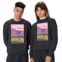 83 Oranges Cactus Sunset Crewneck Sweatshirt