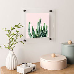 83 Oranges Cactus V6 Floating Acrylic Print