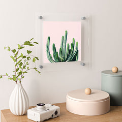 83 Oranges Cactus V6 Floating Acrylic Print