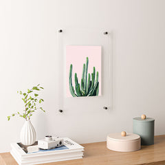 83 Oranges Cactus V6 Floating Acrylic Print