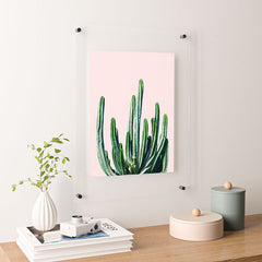 83 Oranges Cactus V6 Floating Acrylic Print