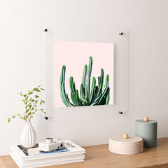 83 Oranges Cactus V6 Floating Acrylic Print